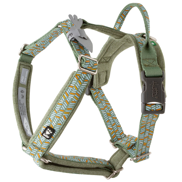 Hurtta Razzle-Dazzle Y-Harness Hedge – Adjustable Padded Guard Harness, 35-45cm, Lightweight Design