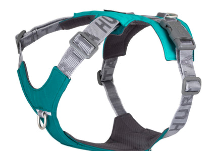 Hurtta Rover Harness Peacock – Adjustable Turquoise Harness, Medium to Large Size, Durable Design