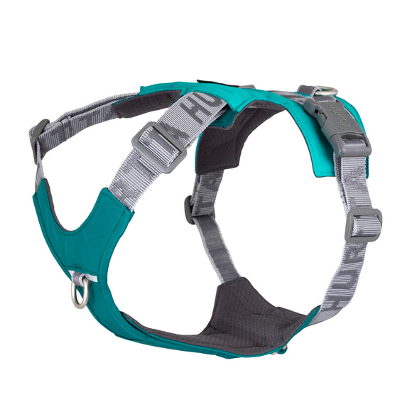 Hurtta Rover Harness Peacock – Adjustable Turquoise Harness, Medium to Large Size, Durable Design