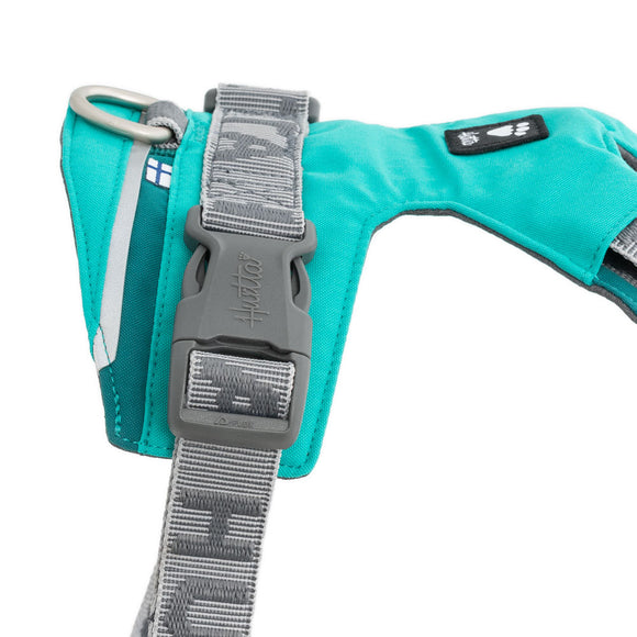 Hurtta Rover Harness Peacock – Adjustable Turquoise Harness, Medium to Large Size, Durable Design