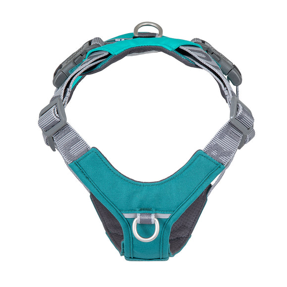 Hurtta Rover Harness Peacock – Adjustable Turquoise Harness, Medium to Large Size, Durable Design