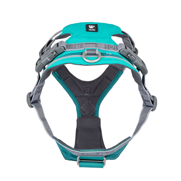 Hurtta Rover Harness Peacock – Adjustable Turquoise Harness, Medium to Large Size, Durable Design