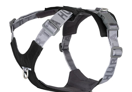 Hurtta Rover Harness Raven – Adjustable Black Harness, Secure Fit for Medium and Large Breeds