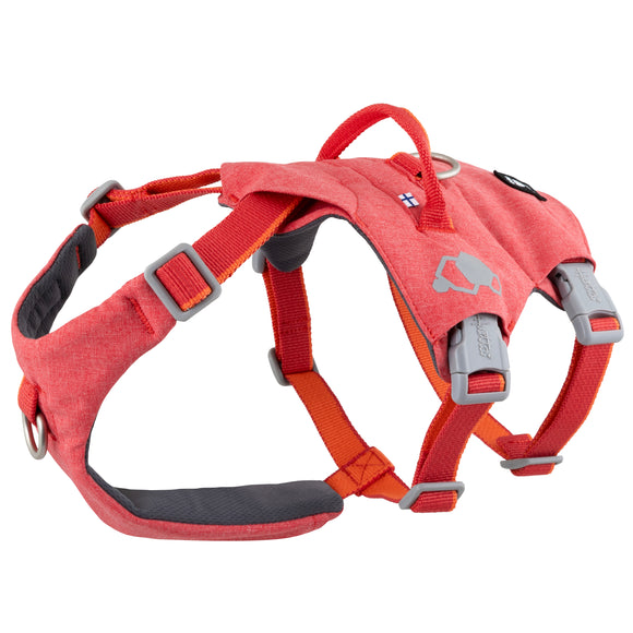 Hurtta Safeguard Eco Harness Strawberry – Secure Anti-Escape Design, Adjustable, Eco-Friendly Materials