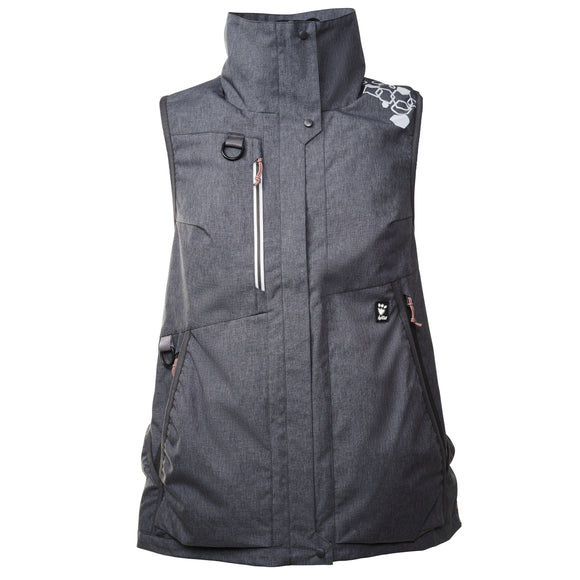 Hurtta Training Vest Eco Blackberry – Graphite S, Lightweight Adjustable Design with Multiple Pockets