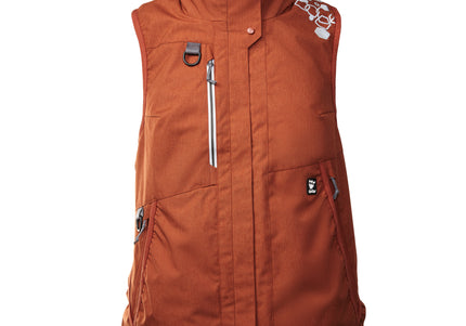 Hurtta Training Vest Eco Cinnamon – XL Brown Utility Vest with Multiple Pockets and Durable Fabric