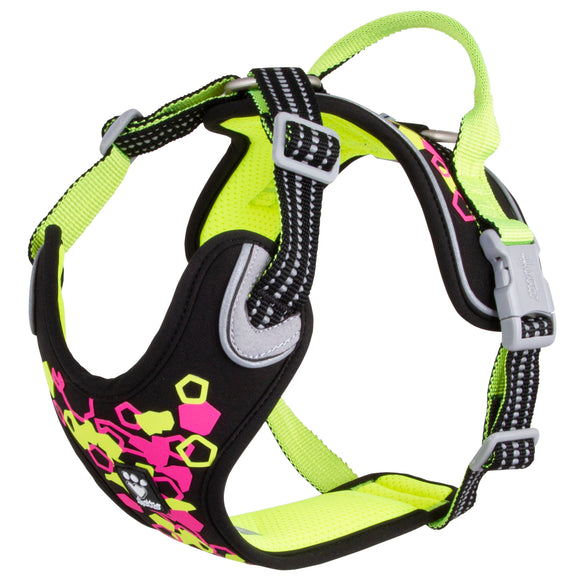 Hurtta Weekend Warrior Harness Licorice – Adjustable Outdoor Harness, 45–60cm, Durable Design