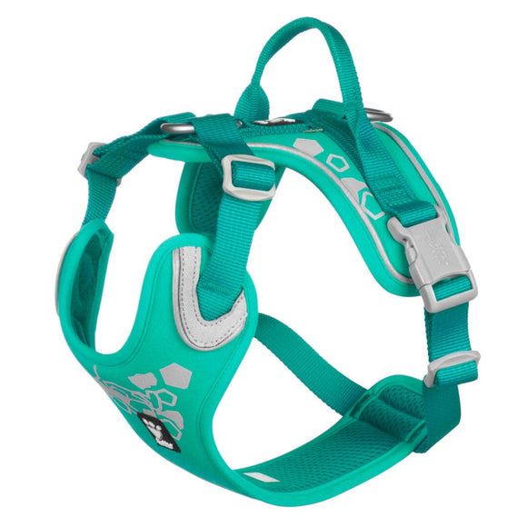 Hurtta Weekend Warrior Harness Peacock – Adjustable Durable Design, Size 80-100cm, Active Comfort