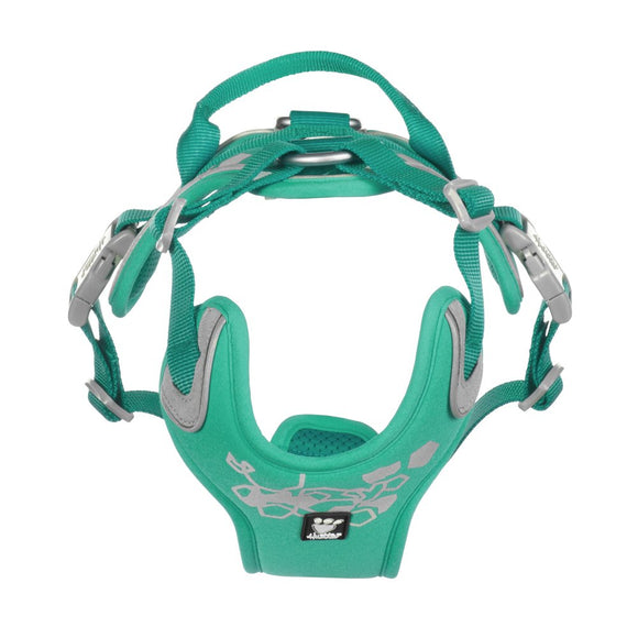 Hurtta Weekend Warrior Harness Peacock – Adjustable Durable Design, Size 80-100cm, Active Comfort