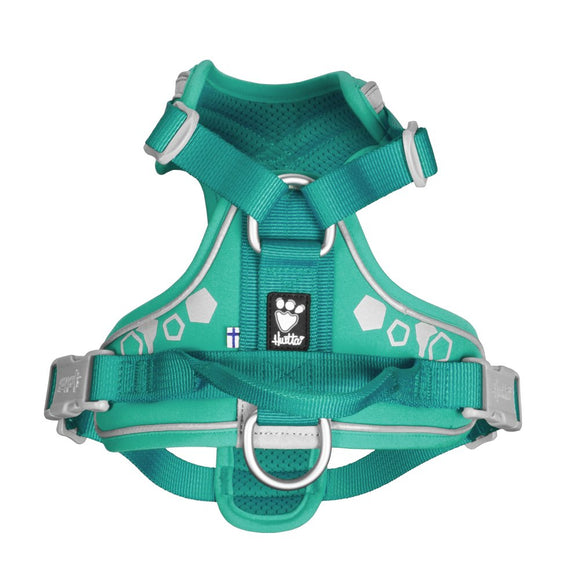 Hurtta Weekend Warrior Harness Peacock – Adjustable Durable Design, Size 80-100cm, Active Comfort