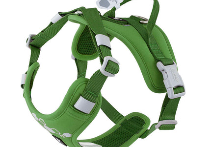 Hurtta Weekend Warrior Harness II ECO Parsley – Adjustable Ergonomic Harness, Durable Design, Size 30-40