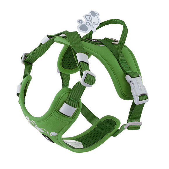 Hurtta Weekend Warrior Harness II ECO Parsley – Adjustable Ergonomic Harness, Durable Design, Size 30-40