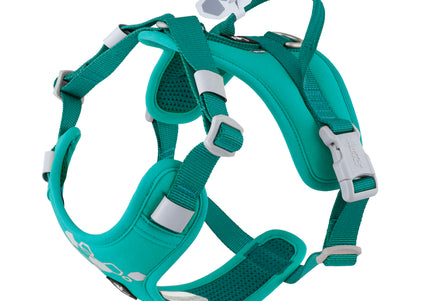 Hurtta Weekend Warrior Harness II ECO Peacock – Adjustable Ergonomic Harness, 40–50cm, Durable Design