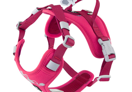 Hurtta Weekend Warrior Harness II ECO Ruby – Adjustable Padded Harness, Durable Design, Size 75-100