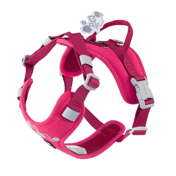 Hurtta Weekend Warrior Harness II ECO Ruby – Adjustable Padded Harness, Durable Design, Size 75-100