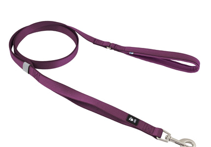 Hurtta Weekend Warrior Standard Leash – Durable Eggplant II 180x2cm, Burgundy, Comfortable Grip