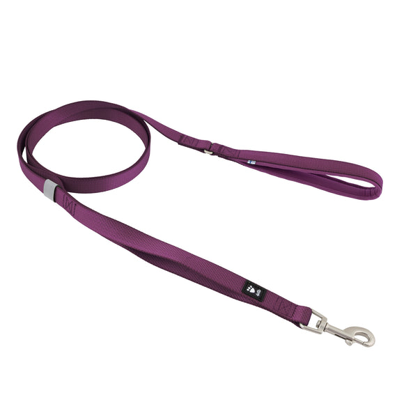 Hurtta Weekend Warrior Standard Leash – Durable Eggplant II 180x2cm, Burgundy, Comfortable Grip