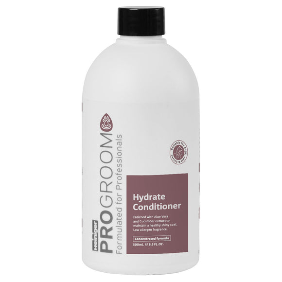 ProGroom Hydrate Conditioner 500ml – Moisturizing 1:6 Concentrate, Nourishing Formula for Shiny Coats