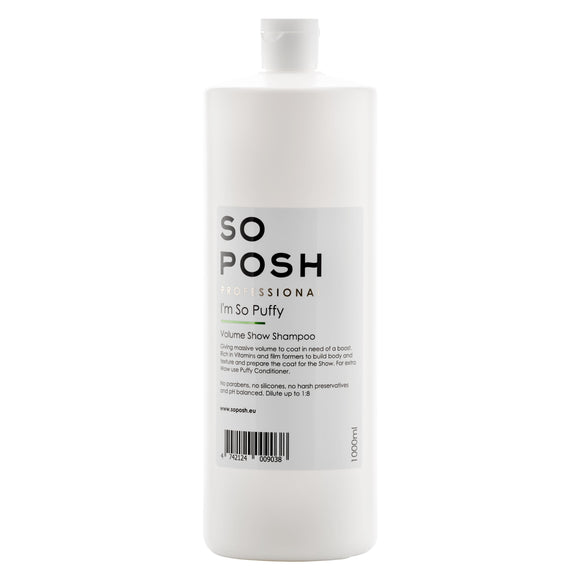 So Posh I'm So Puffy Shampoo – Professional Volumizing Concentrate, 1:8 Dilution, 1L Bottle