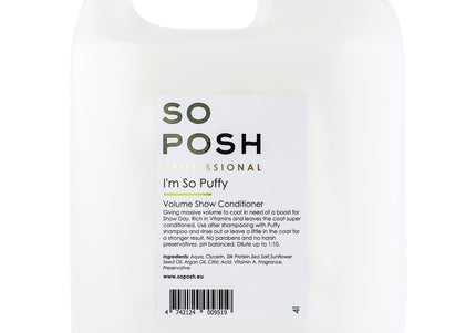 So Posh I'm So Puffy Conditioner – Volumizing Professional Concentrate, 1:10 Dilution, 4L Bottle