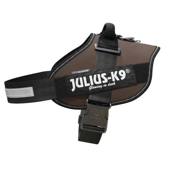 Julius-K9 IDC Powerharness Chocolate Brown – Premium Adjustable Harness, Size Baby 1