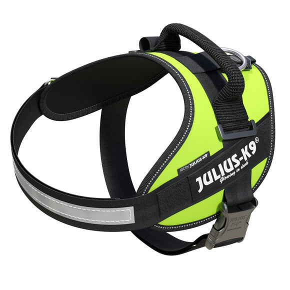 Julius-K9 IDC Powerharness Lime – Premium Adjustable Harness, High-Visibility Lime, Size 3