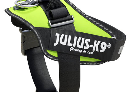 Julius-K9 IDC Powerharness Lime – Premium Adjustable Harness, High-Visibility Lime, Size 3