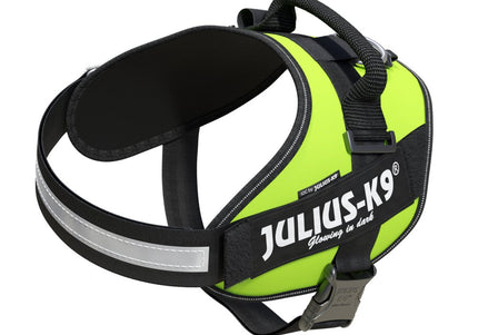 Julius-K9 IDC Powerharness Lime – Premium Adjustable Harness, High-Visibility Lime, Size 3