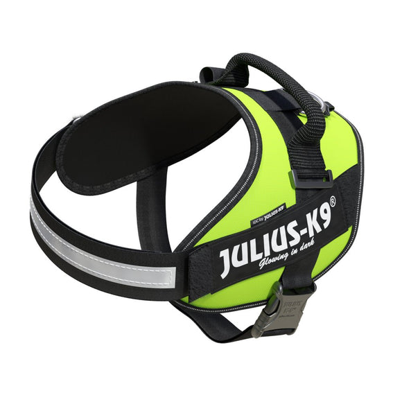 Julius-K9 IDC Powerharness Lime – Premium Adjustable Harness, High-Visibility Lime, Size 3