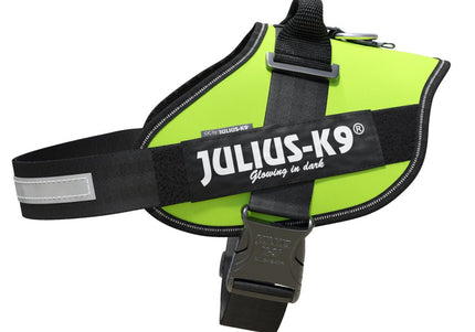 Julius-K9 IDC Powerharness Lime – Premium Adjustable Harness, High-Visibility Lime, Size 3