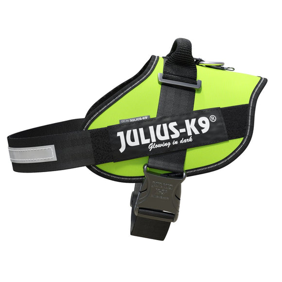 Julius-K9 IDC Powerharness Lime – Premium Adjustable Harness, High-Visibility Lime, Size 3