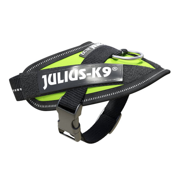 Julius-K9 IDC Powerharness Lime – Premium Adjustable Harness, High-Visibility Lime, Size 3