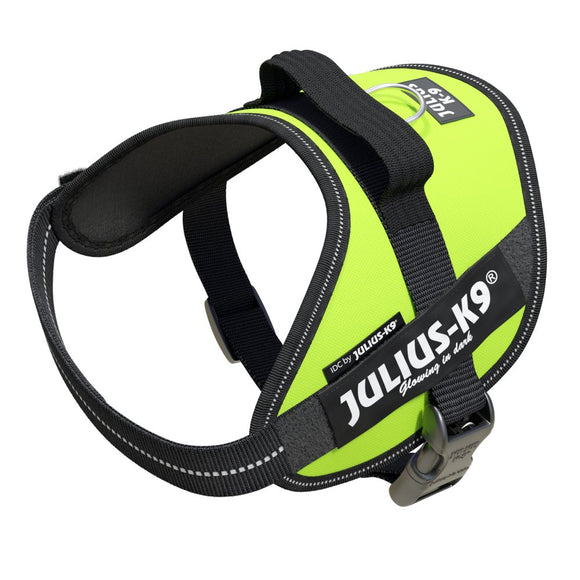 Julius-K9 IDC Powerharness Lime – Premium Adjustable Harness, High-Visibility Lime, Size 3