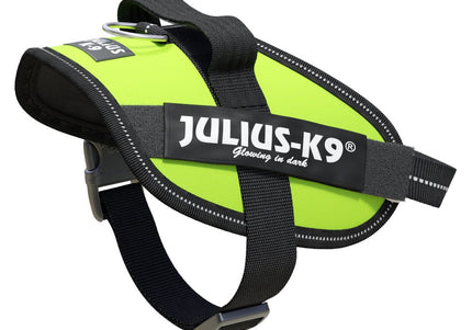 Julius-K9 IDC Powerharness Lime – Premium Adjustable Harness, High-Visibility Lime, Size 3