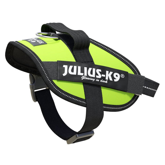 Julius-K9 IDC Powerharness Lime – Premium Adjustable Harness, High-Visibility Lime, Size 3