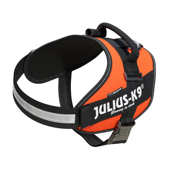 Julius-K9 IDC Powerharness UV Orange – Premium Adjustable Harness, Size 4, High-Visibility Design