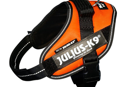 Julius-K9 IDC Powerharness UV Orange – Premium Adjustable Harness, Size 4, High-Visibility Design