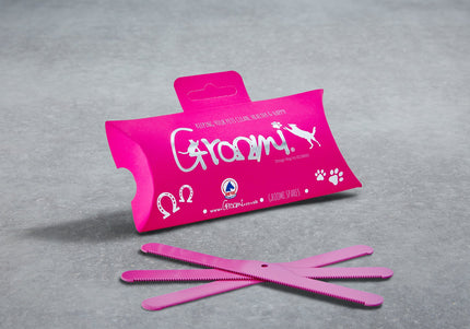 Groomi Spare Combs Set – Replacement Blades, 3 Pack, Durable Black Metal Design