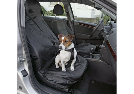 Flamingo Oslo Black Car Seat Cover 70x135cm – Waterproof Front Seat Protector, Durable Design