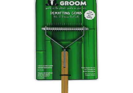Bamboo Groom Dematting Comb – 17-Tooth Bamboo Hook Trimmer, Ergonomic and Durable Design