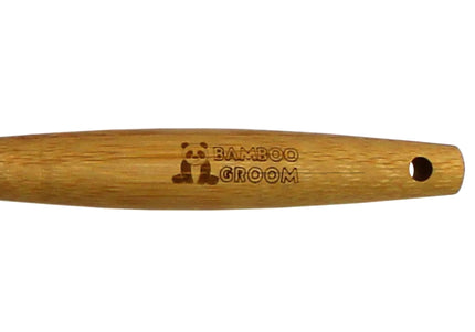 Bamboo Groom Dematting Rake Large – Natural Bamboo Handle, Wide Teeth, Tangle Removal Tool