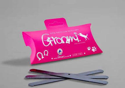 Groomi Spare Combs Set – Replacement Blades, 3 Pack, Durable Black Metal Design