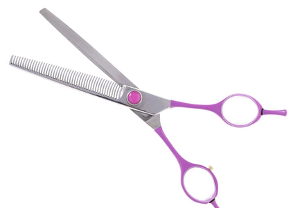 Geib Gator Gear Set 7" – Professional Scissors and Thinning Shears with Curved Ergonomic Handles, 3 Piece Kit