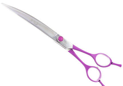 Geib Gator Gear Set 8" – Professional Scissors and Thinning Shears with Curved Handles, 3 Piece Kit
