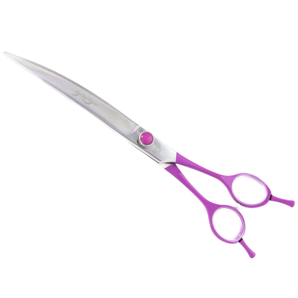Geib Gator Gear Set 8" – Professional Scissors and Thinning Shears with Curved Handles, 3 Piece Kit