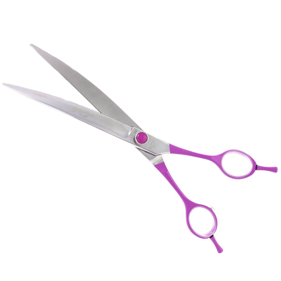 Geib Gator Gear Set 8" – Professional Scissors and Thinning Shears with Curved Handles, 3 Piece Kit