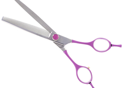Geib Gator Gear Set 8" – Professional Scissors and Thinning Shears with Curved Handles, 3 Piece Kit