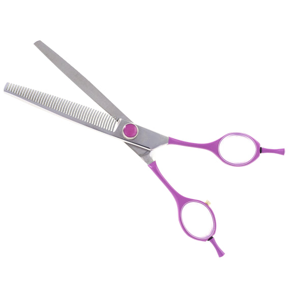 Geib Gator Gear Set 8" – Professional Scissors and Thinning Shears with Curved Handles, 3 Piece Kit