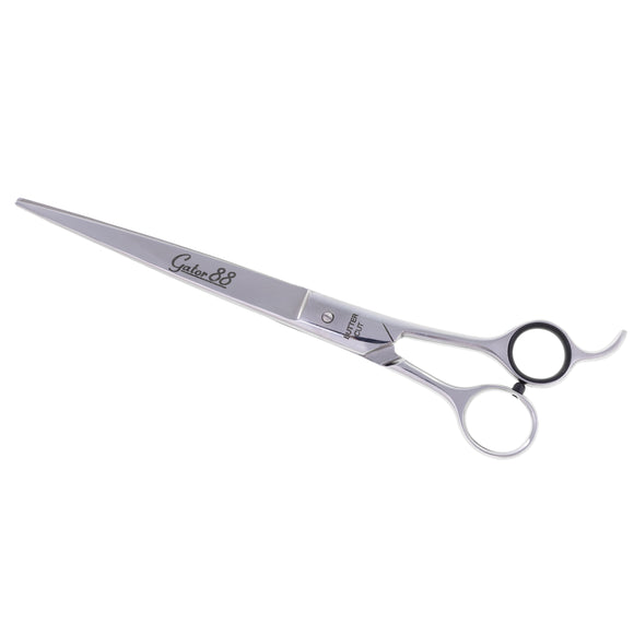 Geib Gator 88 Straight Grooming Scissors 10" – Wide Blades, Micro-Grind Precision