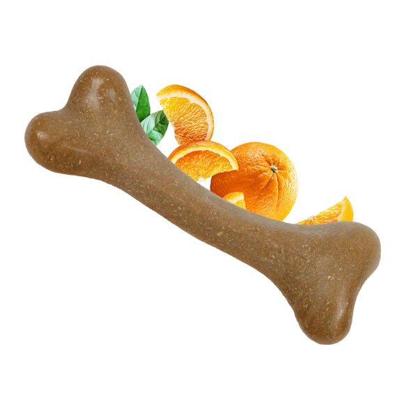 Dashi Fruity Bone Orange – Small Chew Toy with Natural Orange Flavor, Durable Design